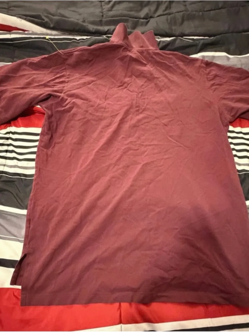 Men's Short-Sleeve Polo Golf Shirt in Burgundy Sz XL